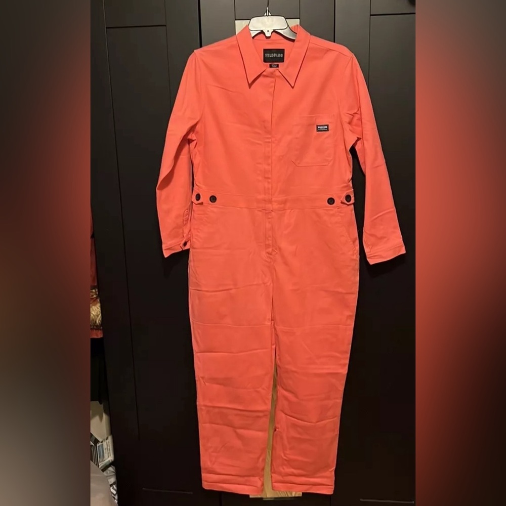 Wildfang The Essential Long Sleeve Coverall Pink Size 1X